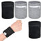 Sport Handgelenk Tasche,Sport Handgelenktasche,Handgelenktasche mit Reißverschluss für Männer Frauen,für Jogging Fitness Laufen Radfahren Fußball Basketball(Schwarz+Grau)