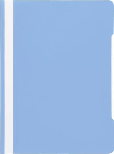 Papiertiger Schnellhefter Marke Brunnen PP für Schule und Büro (Schulqualität, Hellblau, 10er Pack)