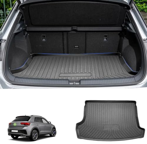 Ruiya Compatible con VW T-ROC 2018-2023 2024 Alfombra Protectora de Maletero, Bandeja para Maletero TPE Esteras del Maletero del Coche Antideslizante VW T-ROC Accesorios