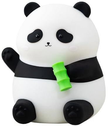 NICE POINT Nachtlicht für Kinder, Niedlicher Panda, Squishy Tiere, Silikonlampe für Jungen und Mädchen, LED Nachtlicht für Kinderzimmerdekoration.