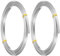 PATIKIL 18 Calibro 5mm Filo Piatto Alluminio, 10 Ft Filo Piatto Flessibile Cornice Piatta, Maschere per Viso, Filo Artigianale Morbido per Avvolgimento Cavi Cornice Resina, Argento