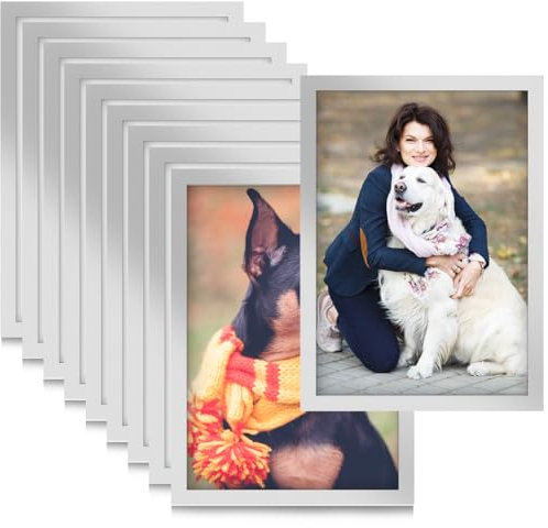 EMNIMQ 10 Stück Magnetrahmen A5 Info-Rahmen Selbstklebend mit Magnetverschluss,Diamond Painting Rahmen,Aufklappbarer Magnetrahmen,Bilderrahmen Infotasche Blatthalter für Wanddekoration Hause