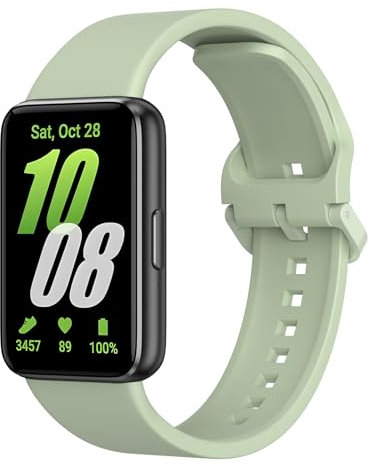 Mugust Siliconen Bandje voor Galaxy Fit 3 Strap, Zachte Sport Vervangende Riem voor Galaxy Fit 3 SM-R390 Smartwatch