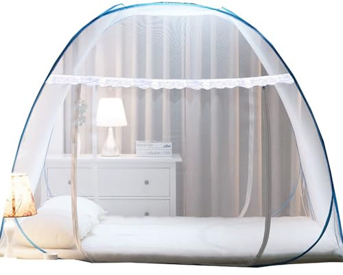 Moustiquaire Pliable, Tente de lit Respirante et Opaque, Tente de rêve pour moustiquaire, A, 90 x 190 cm