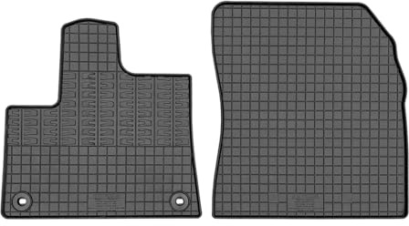 CIKCar Satz Gummimatten kompatibel mit Citroën e-Berlingo & Opel Combo-e & Peugeot e-Rifter/e-Partner & Toyota Proace City/Verso EV 2024- (2-teilig + Montagesystem), Schwarz