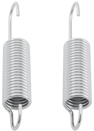 ECSiNG 2Pcs Recliner Chair Tension Springs Wire Galvanized Steel Long Neck Hook Sofa Mechanism Springs