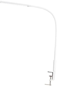 Cabilock Lampe de Bureau LED à Pince avec Bras Long Protection des Yeux Lecture et Bureau Lampe de Chevet Blanche