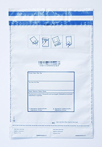 50 Briefumschläge-Sicherheit Manipulationssicher. Tür Dokumente und-Werte. Briefumschläge Einweg mit System von Türsicherung Einbruchschutz. Schützen Ihre Versand!