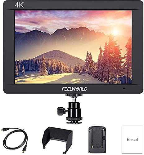 Feelworld FW703 7 Pulgadas On Cámara Field Monitor de Campo DSLR Camera Full HD Focus Video Assist 1920x1200 IPS con 4K HDMI 3G SDI Input Output Histogram