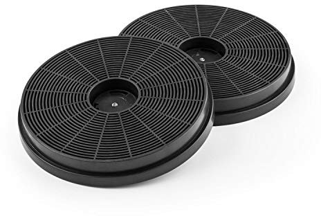 Klarstein filtres à charbon actif - Pour hottes aspirantes, Capture les odeurs de cuisson, Recyclage d'air, Remplace vos filtres usagés, Installation facile, Lot de 2