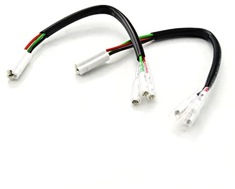 Motorrad Blinker Adapter Kabel kompatibel mit Motorrädern - 3 Kabel (2 Stück)
