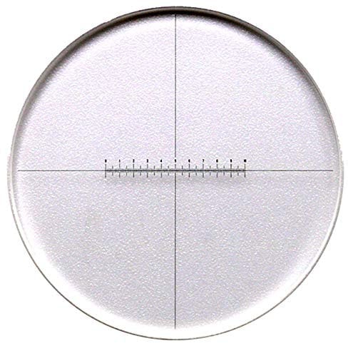 POWERTOOL Mikroskop-Okular-Mikrometer, K9 Ultra-weißes Glas, 0,1 mm Messgenauigkeit, 1-10 mm Reichweite, für Stereo- oder biologisches Mikroskop