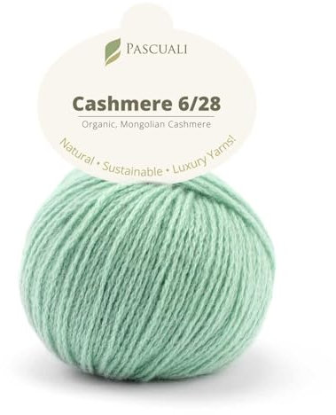 25 g Pascuali Cashmere 6/28 | 100% Kaschmirwolle Bio Kaschmir zum Stricken und Häkeln, Farbe:Karibik 48