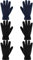 SATINIOR 3 Paar Kinder Fleece Handschuhe Winter Weiche warme Handschuhe für Jungen Outdoor Aktivitäten (Schwarz, Marine, 5-8 Jahre)