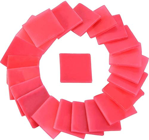 Colla per pittura a diamante, 50 pezzi 2 x 2 cm diamante pittura argilla fai da te punto croce pittura argilla, rosso