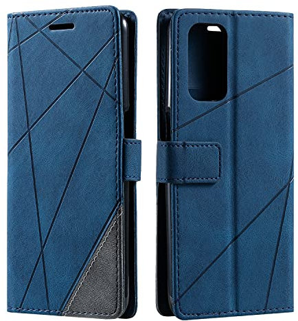SONWO Coque pour Oppo A54 5G / Oppo A74 5G / Oppo A93 5G, Etui en Cuir PU Portefeuille Housse Fermeture Magnétique und Flip pour Oppo A54 5G / A74 5G / Oppo A93 5G, avec Fermeture Magnétique, Bleu