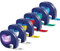 6x MarkField Kompatibel mit Dymo Letratag Etikettenband, Kompatibel mit Dymo Letratag XR Etikettenband Kunststoff Bänder für LT-100H LT-100T XR XM 200B, 12mm x 4m