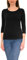 Alkato Damen Shirt 3/4 Arm mit Rundhals, Farbe: Schwarz, Größe: 3XL