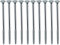 AERZETIX - C44854 - Lot de 10 - Vis à bois - Ø6x160mm - en acier zingué métal - tête fraisée - à empreinte cruciforme pozidriv - couleur argent