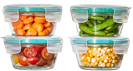 OXO Good Grips 8 Piece Smart Seal Food Storage Set, Clear
