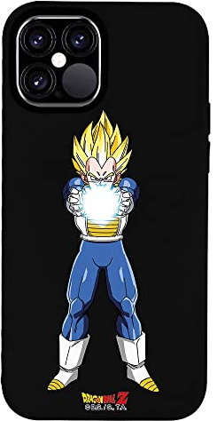 Personalaizer iPhone 12-12 Pro Case Black with a Dragon Ball Z Vegeta Energy Design