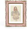 PHAREGE Cadre photo vintage 12,7 x 17,8 cm, or rose, cadre antique décoratif avec passe-partout pour photo de 10 x 15 cm, cadre mat fantaisie pour bureau ou mur, horizontal ou vertical