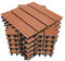 Gimisgu WPC Fliesen 30x30cm, WPC Terrassenfliesen Bodenbelag Klickfliesen Fliese, Wetterfest mit Drainagefunktion, Terrassendielen für Balkon Terrasse 55 Stück/5m², Braun