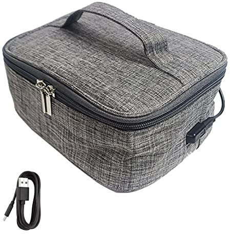 Portable Food Warmer Heated Lunch Boxes, Electric Lunch Box Food Heater for Adults, USB Charging, Aluminum Film Liner, Personal Microwave Food Warmer for Car Outdoor Camping Picnic