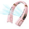 Neck Fan, Portable Rechargeable, Bladeless Neck Fan with 5 Speeds, Ice Tiles, Light, LED Display Cooling Personal Hanging Fans Wearable Fans for Women Men Home Office Travel (Pink)