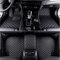 77YLMT77 Nach Maß Auto FußMatten Kompatibel mit 98.8% Jaguar E-Pace,F-Pace,F-Type,I-Pace,XE,XF,XJ,XK,PU-Leder Allwetter wasserdichte rutschfeste Auto Fussmatten Set (Schwarz)