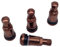NAAA 4X Aluventile PKW Silver Silber Matt Metallventil 11,3mm Leicht Felgenventile (Kupfer)