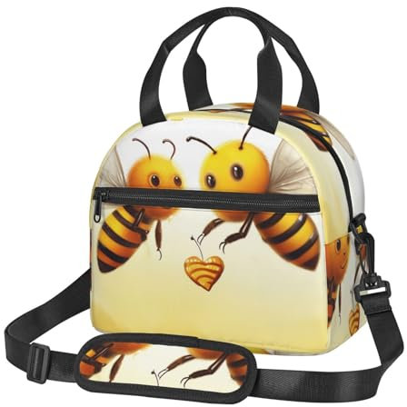 Bee Love Honig-Lunch-Tasche für Frauen, Lunchbox, Isoliertasche, wasserdichte Lunch-Tasche