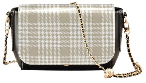 ZRWLUCKY Schwarze Crossbody-Tasche für Frauen Herbst Damen Schulterhandtaschen mit verstellbarem Riemen Sling Bags Braun Taupe Büffel, Braun Taupe Büffel, 1 size