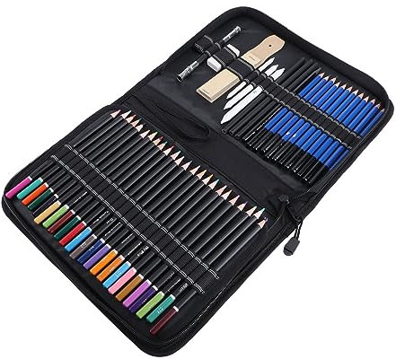 EXCEART professionelle Buntstifte ölige Buntstifte Ölige Kunststifte Kinder Buntstifte Künstler Buntstifte Farbstift mit weichem Kern bleistifte Handbuch einstellen Zeichenstift Bambus