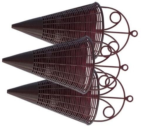 SEWOART Orchidee Hängekorb Set Rattan Dekorative Pflanzenhalter 3er Pack Farbe