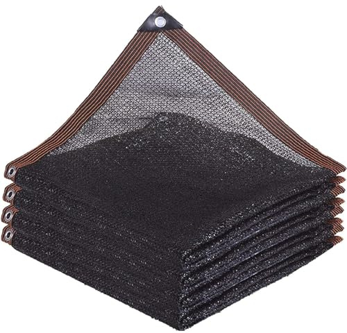 Red De Sombra ProteccióN Solar, Velas De Sombra Rectangular para Patio, 40% Negra Malla Sombreadora con Ojales, Toldo para Plantas Invernadero Pérgola Césped Piscina(4-Pin,2x5m)
