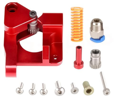 Namvo Dual Gear Ender 3 Extruder Metal Drive Feeder Upgrade für Ender 3 V2, Ender 3 Pro, Ender 3 Neo Series, Ender 5 Pro, Ender 5 Plus, CR10, Vyper 3D-Drucker, TPU-Filament-Unterstützung