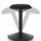 BLACK POINT Ergonomischer Sitzhocker mit Schwingeffekt. Höhenverstellbar 50-80cm. Hocker mit rutschhemmender Standfläche. Sitzhocker für gesünderes Arbeiten. Balance hocker