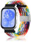 MiRowy Bracelet Tressée Compatible avec Huawei Watch Fit 4 Pro/4/3 Watch Bands, Nylon Ajustable Tressé Élastique Bracelet pour Huawei Watch Fit 4 Pro/4/3 - Iridescent