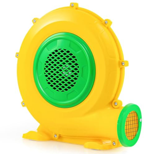 370/550/680W Luftgebläse,Elektrische Gebläse mit großem Boden und Luftöffnung, Dauergebläse für aufblasbare Spielzeuge, Gebläse für Luftpumpe,Windmaschine mit langem Netzkabe (550W)