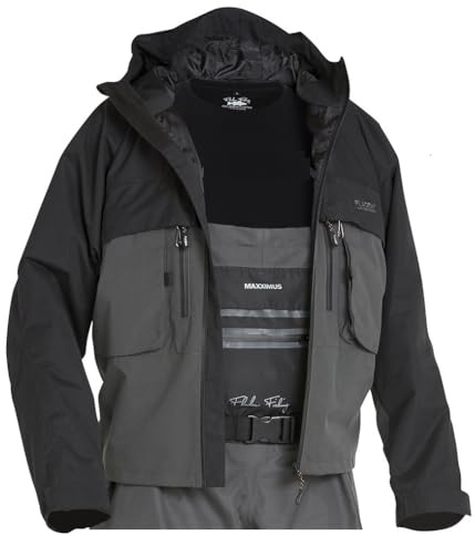 Fladen Fishing 2.0 Maxximus Authentic Watjacke - 100% Wasserdicht 10.000mm + Winddicht + Atmungsaktiv Jacke Angelsacke S - XXL