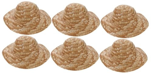 UPKOCH 6pièces Chapeaux à Décorer Chapeaux Pour Peinture Et Graffiti Idéaux Pour Et Activités Manuelles