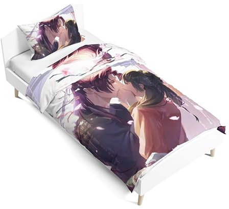 Xinchangda The Apothecary Diaries Bettwäsche-Set für Einzelbett, Jinshi Maomao, 3D-Druck, Anime-Bettwäsche-Set, Cartoon, Bettbezug und Kissenbezug, 135 x 200 cm
