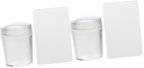 OSOLADY 2pcs Jelly Nail Tool Nail Art Stamper Professional Stamping Tools French Manicure Kit