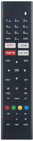 ALLIMITY Telecomando vocale Compatibile con OK. TV ODL 32760HN-TAB, ODL 32771HN-TAB, ODL 40761FN-TAB, ODL 24772HN-TAB, ODL 32761HN-TAB, ODL 24760HN-TAB, ODL 32772HN-TAB