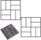 SUBTLETY Pflasterform DIY Gehweg Form Pflasterstein Gehwegplatten Pflastermacher Gießen Beton Schablone zur Herstellung von Garten Trittsteine, Pflastersteine, Terrassenplatten (Motive D, 2 Stück)