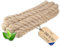 Creative Deco 5m Corde de Jute Epaisseur 40mm | Personnalisation Possible Tous Les 5m | Corde Solide et Durable | Torsadé en Fibres Naturelles | Bricolage, Balustrade, Jardin et Maison