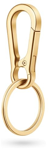 1/3/10 Stück Set Schlüsselkarabiner mit Schlüsselringe Clip Schlüsselanhänger Robuster Metall Karabinerhaken mit Schnapphaken Schlüssel Keychain starker Schnappkarabiner