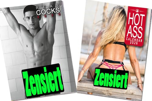Kalender Set 2026 – Erotik & Pin-up Edition | 2× Wandkalender mit sinnlichen Monatsmotiven | Geschenkidee (Set-Nr.23)