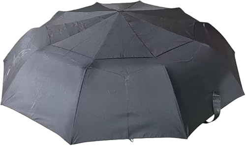 Sombrilla de Playa de Doble Capa con Abrazadera Universal, Paraguas para Silla Ajustable 360°, Protección UV SPF 50+, Paraguas Portátil con Clip para Sillas de Playa, Cochecito y Carrito de Golf